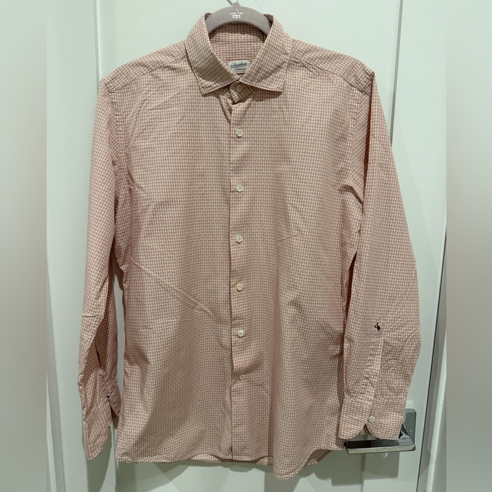 Slowear Glanshirt Italian Cotton Striped Button Down Shirt 40 /  15 3/4 cotton